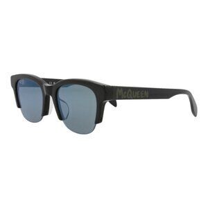 Alexander McQueen Womens Square/Rectangle Black Black Green Fashion Designer